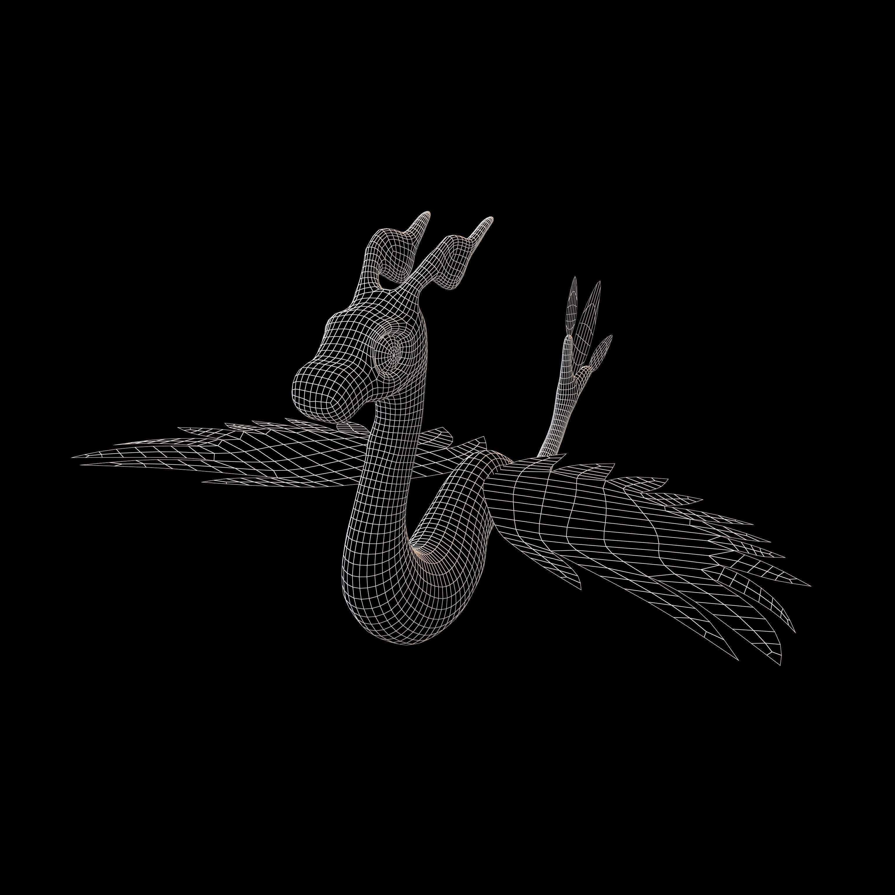 Cartoon Dragon Character v1 001 Low-poly 3D model_4