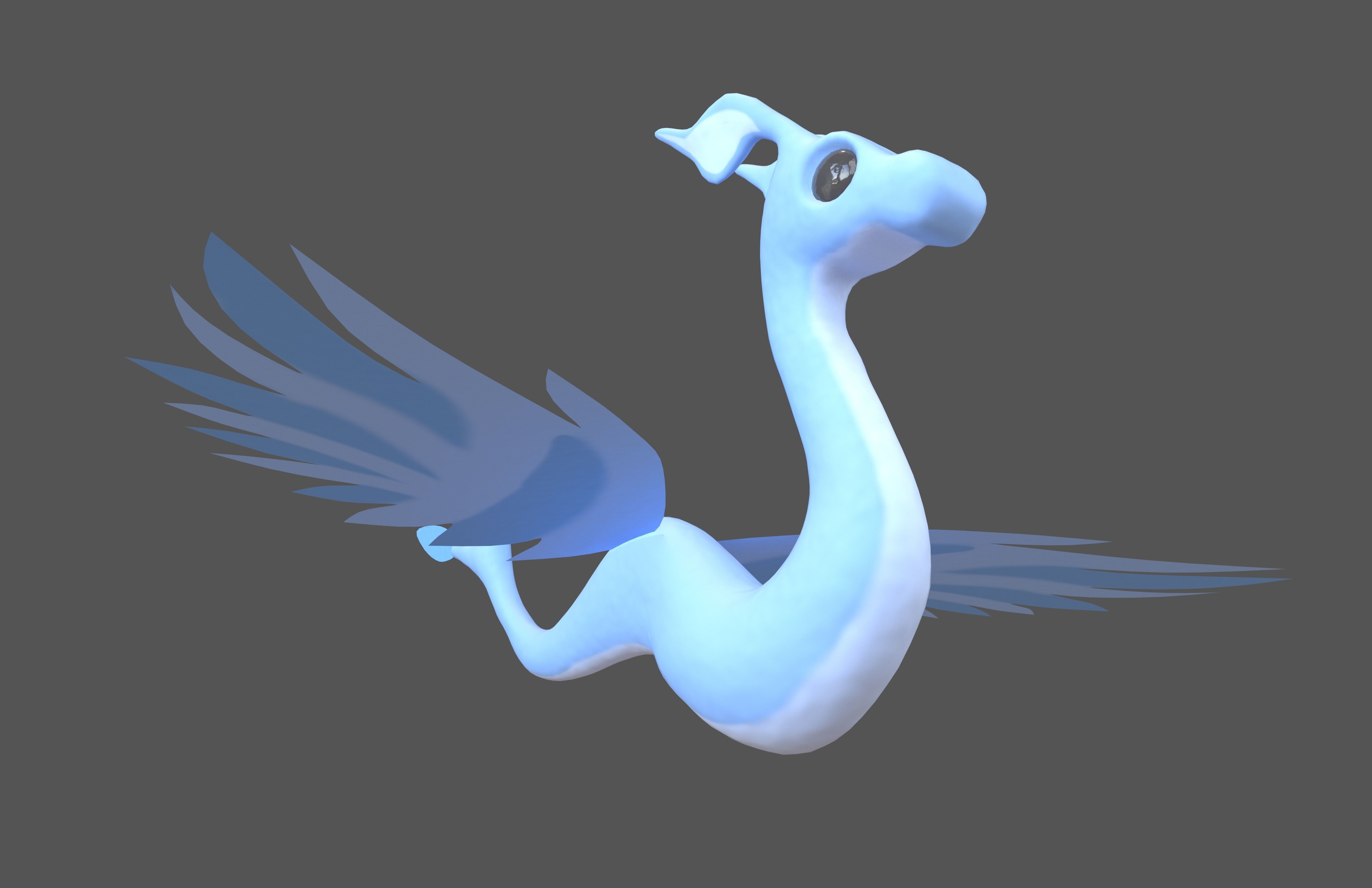 Cartoon Dragon Character v1 001 Low-poly 3D model_3