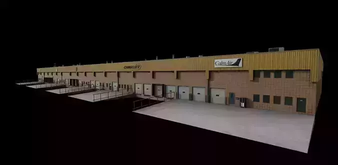 3D Building Low Poly 