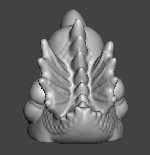 SD HEISEI GIGAN 1992 PVC VINTAGE FIGURE 15 INCH SUPER DEFORMED 3D print model_2