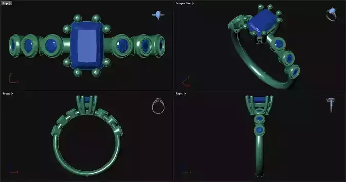 8 Prong Engagement Ring