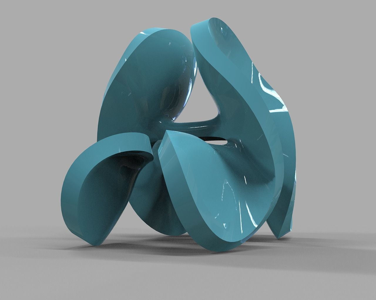 geometric modern art gm4 3D print model_2