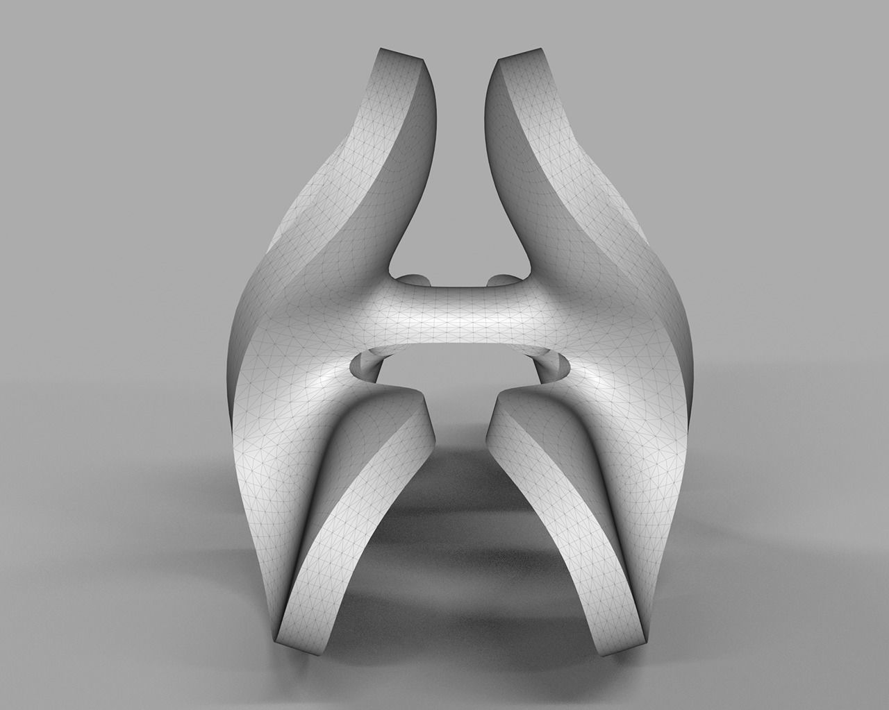 geometric modern art gm4 3D print model_4