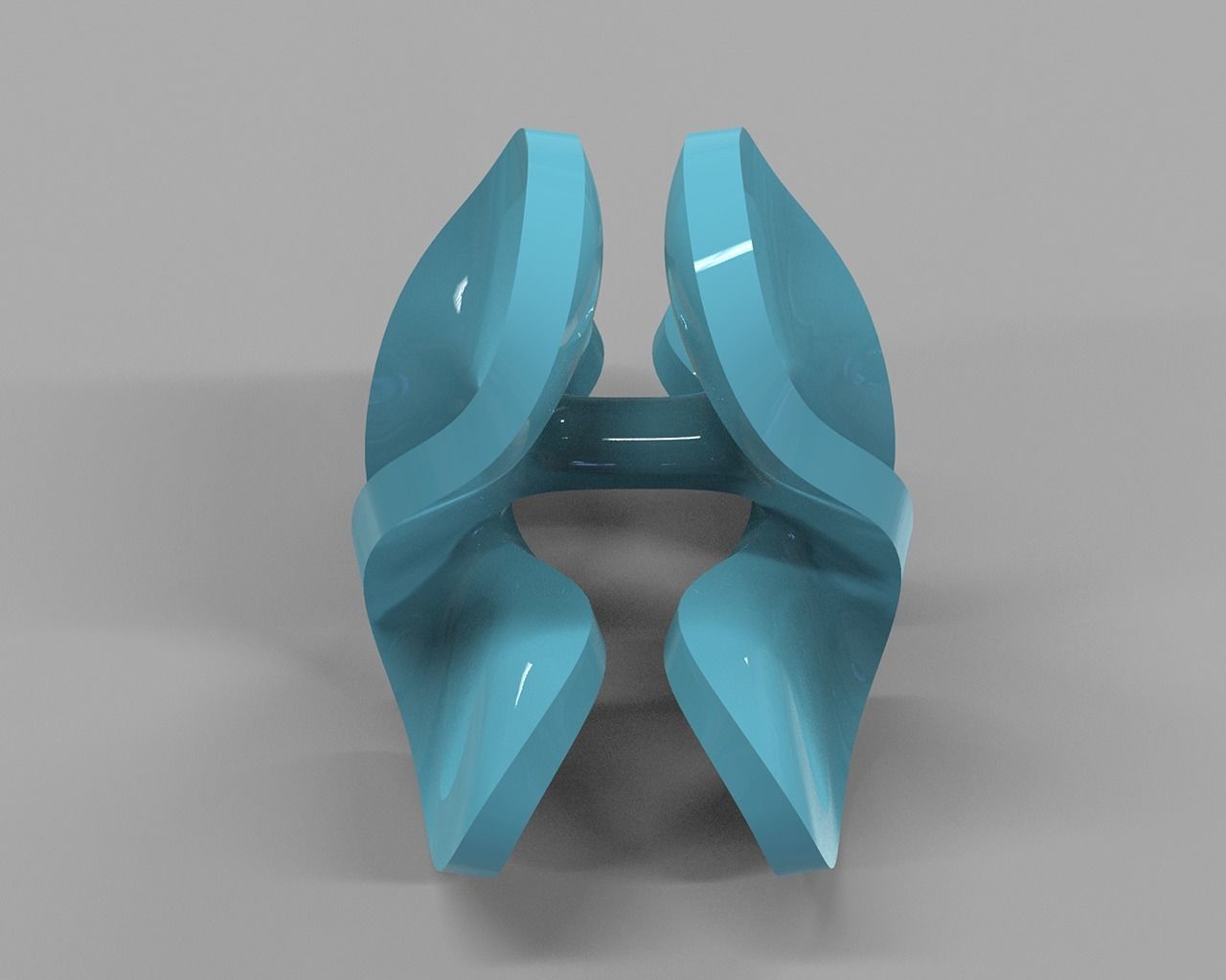 geometric modern art gm4 3D print model_1
