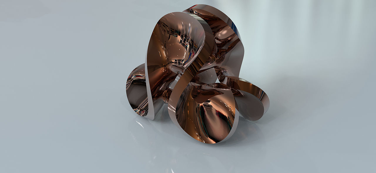 geometric modern art gm4 3D print model_3