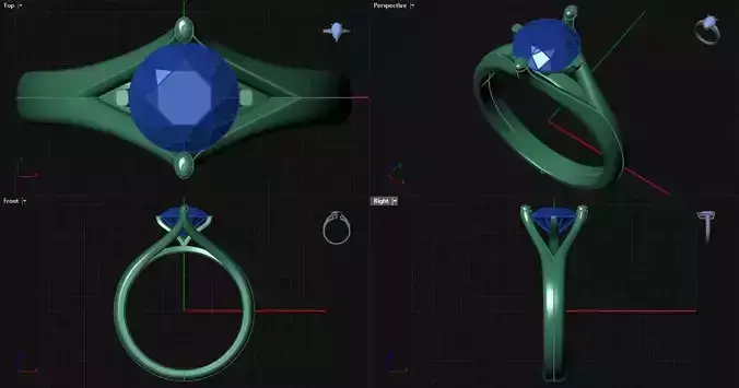 Split Engagement Ring