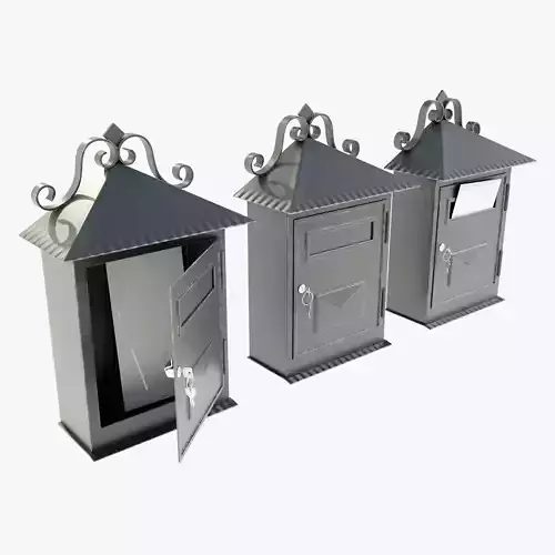 Wall Mounted Wrought Iron Mailbox