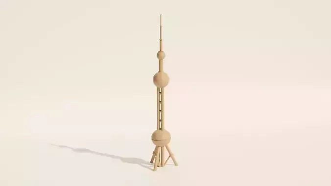 Oriental Pearl TV Tower 3D print model
