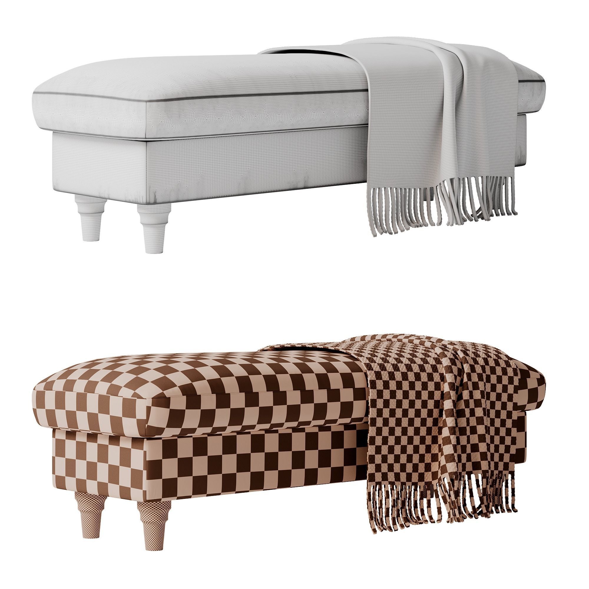 Ikea Esseboda Bench 3D model_2