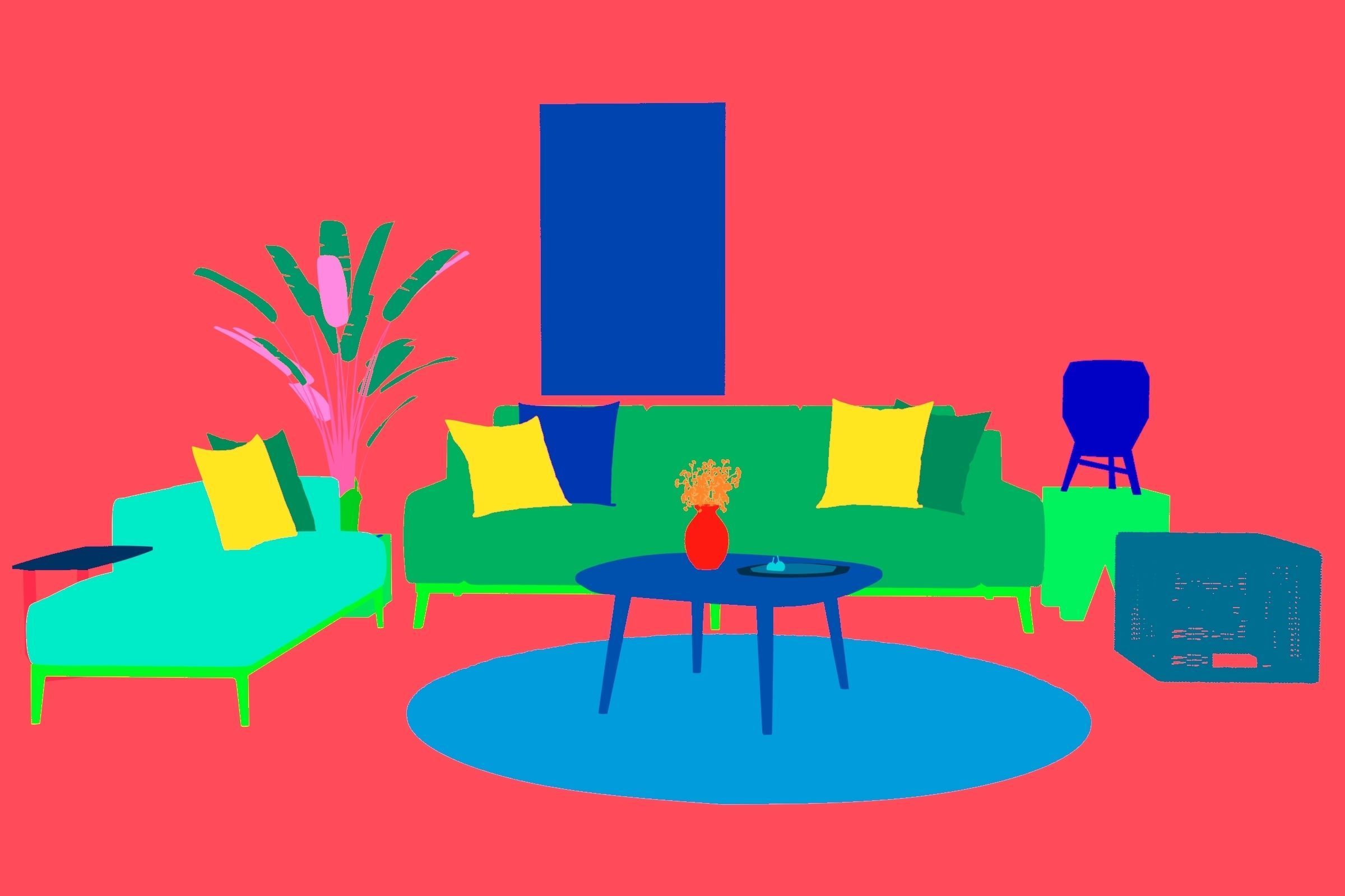 SET Sofa-High poly 3D model 3D model_6