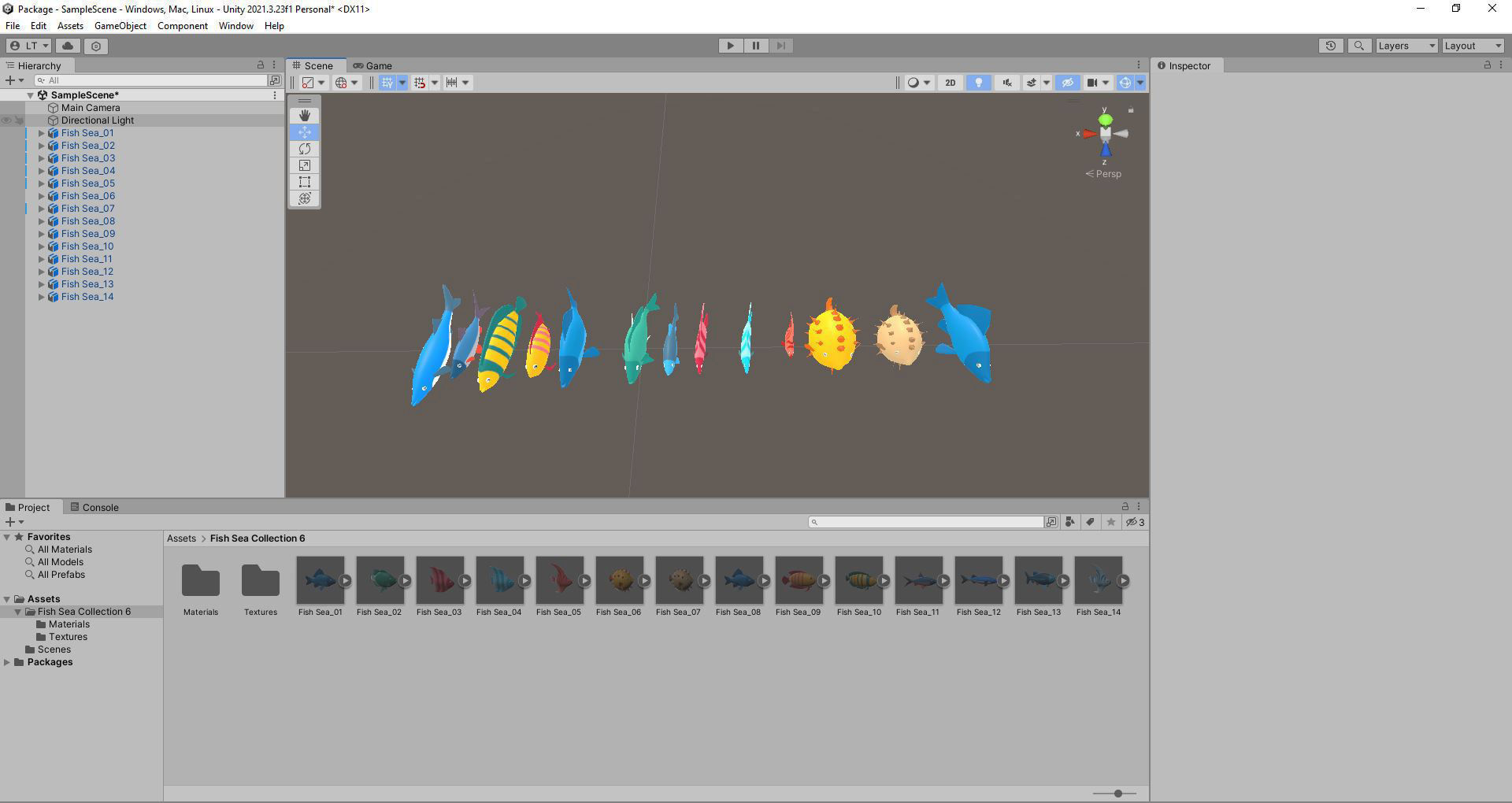 Fish Sea Collection 6 low poly Low-poly 3D model_17