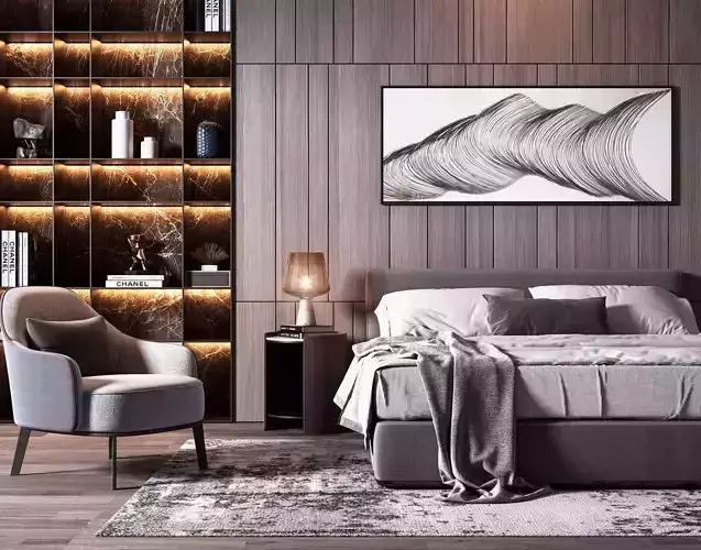 model decoration villa bedroom Home