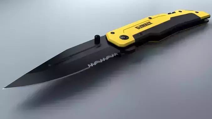 DEWALT Folding Pocket Knife DWHT10313 Low-poly 3D model