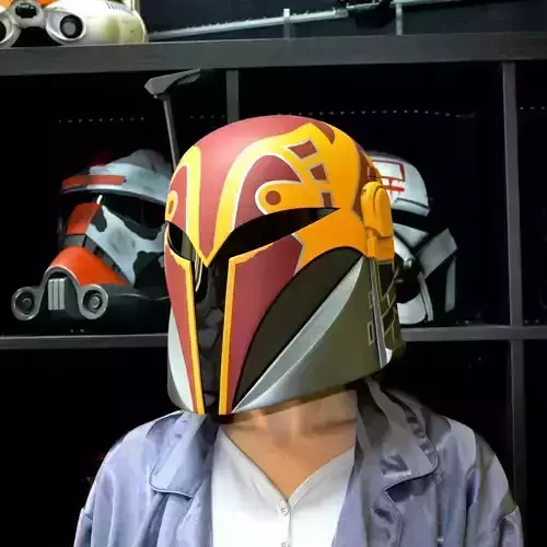 Sabine Wren Helmet Season 2 - Mandalorian Starwars Cosplay STL