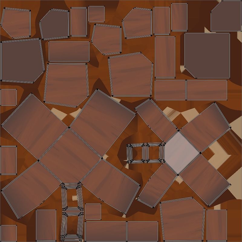 Lowpoly Stylized Wooden Cupboards Low-poly 3D model_13