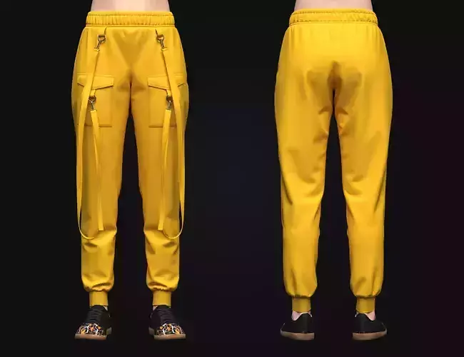 Womens Cargo Pant 3d Model