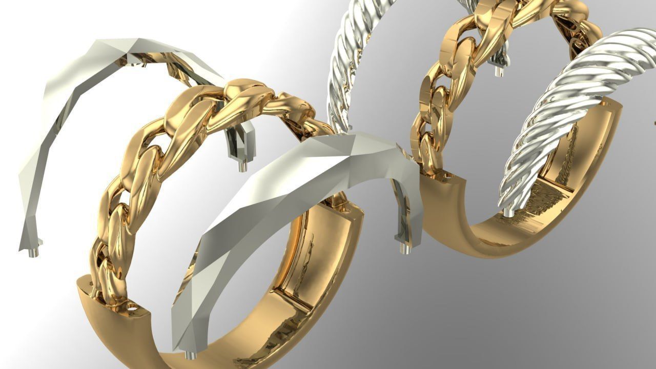 semiCartier ring 3D print model_5