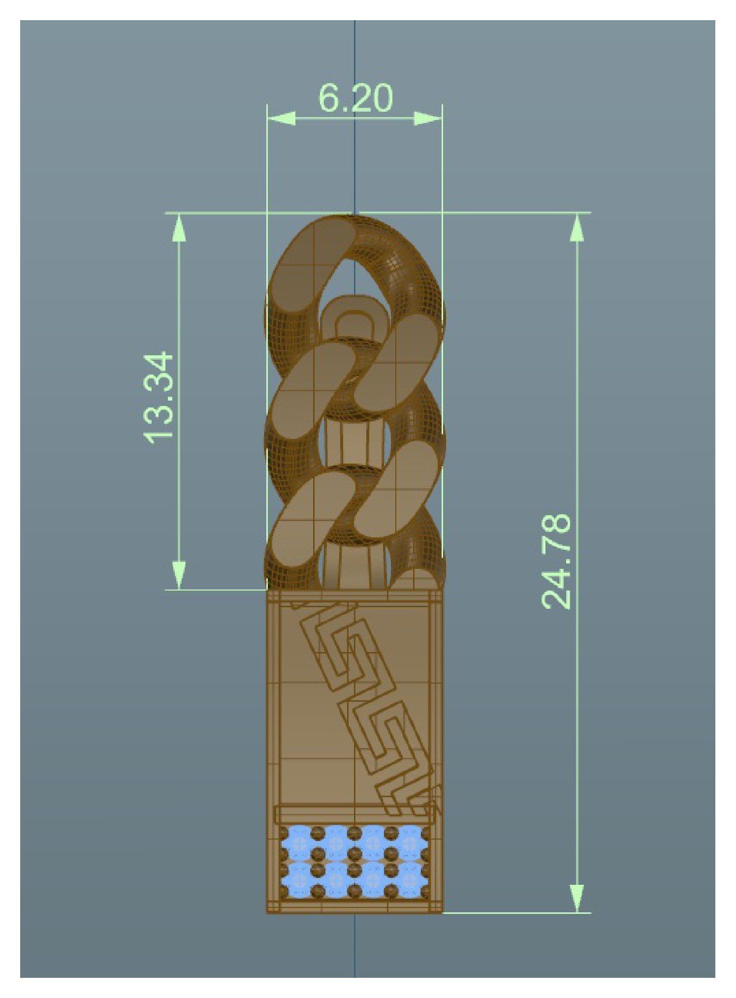 Chain 400 3D print model_87