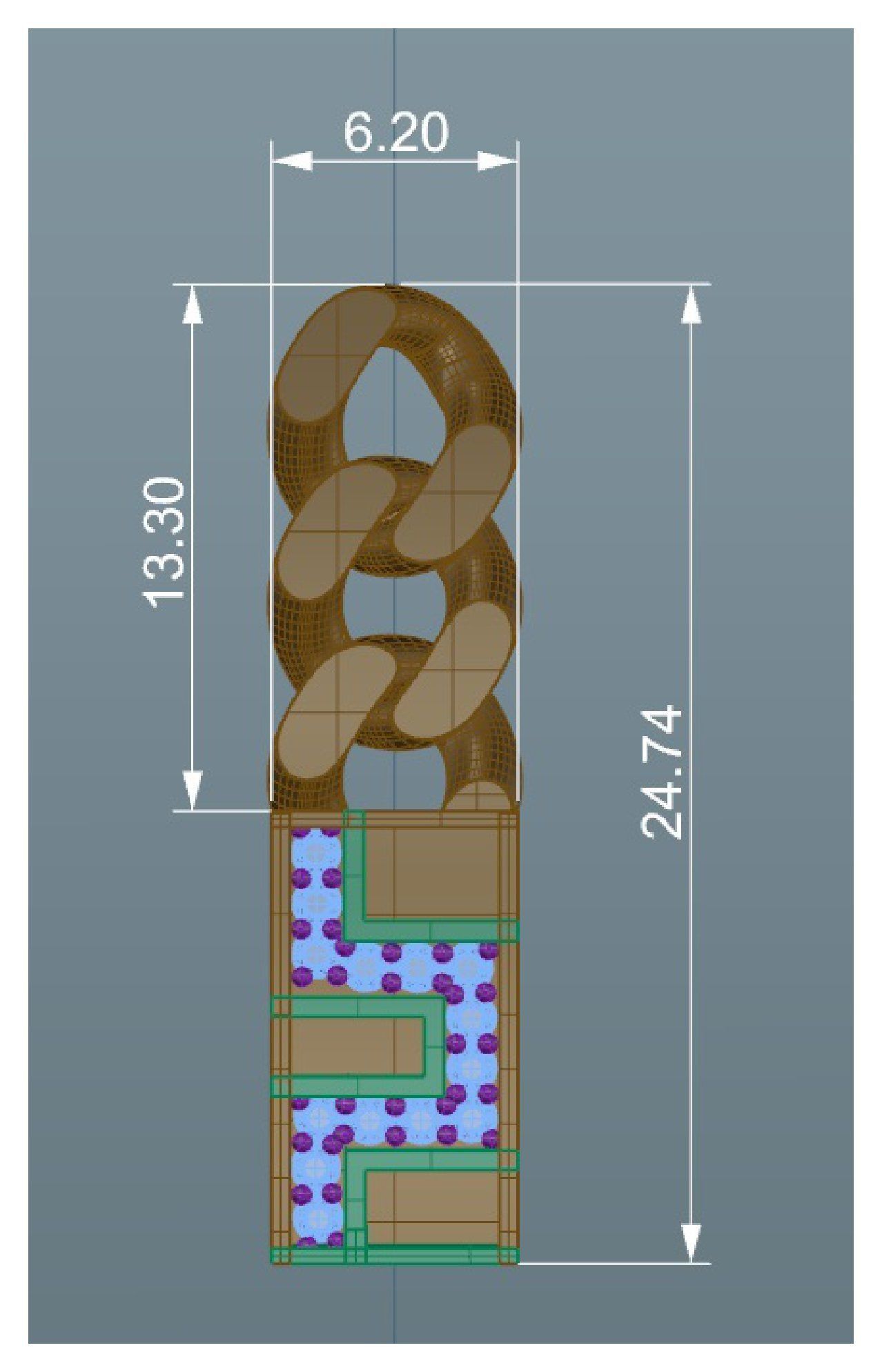 Chain 400 3D print model_81