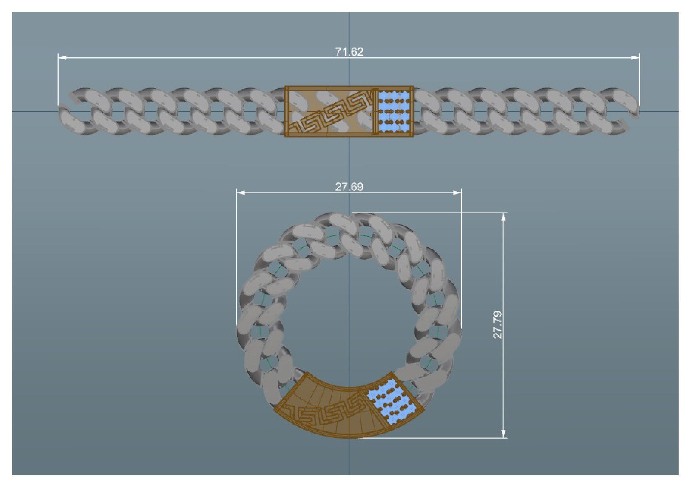 Chain 400 3D print model_89