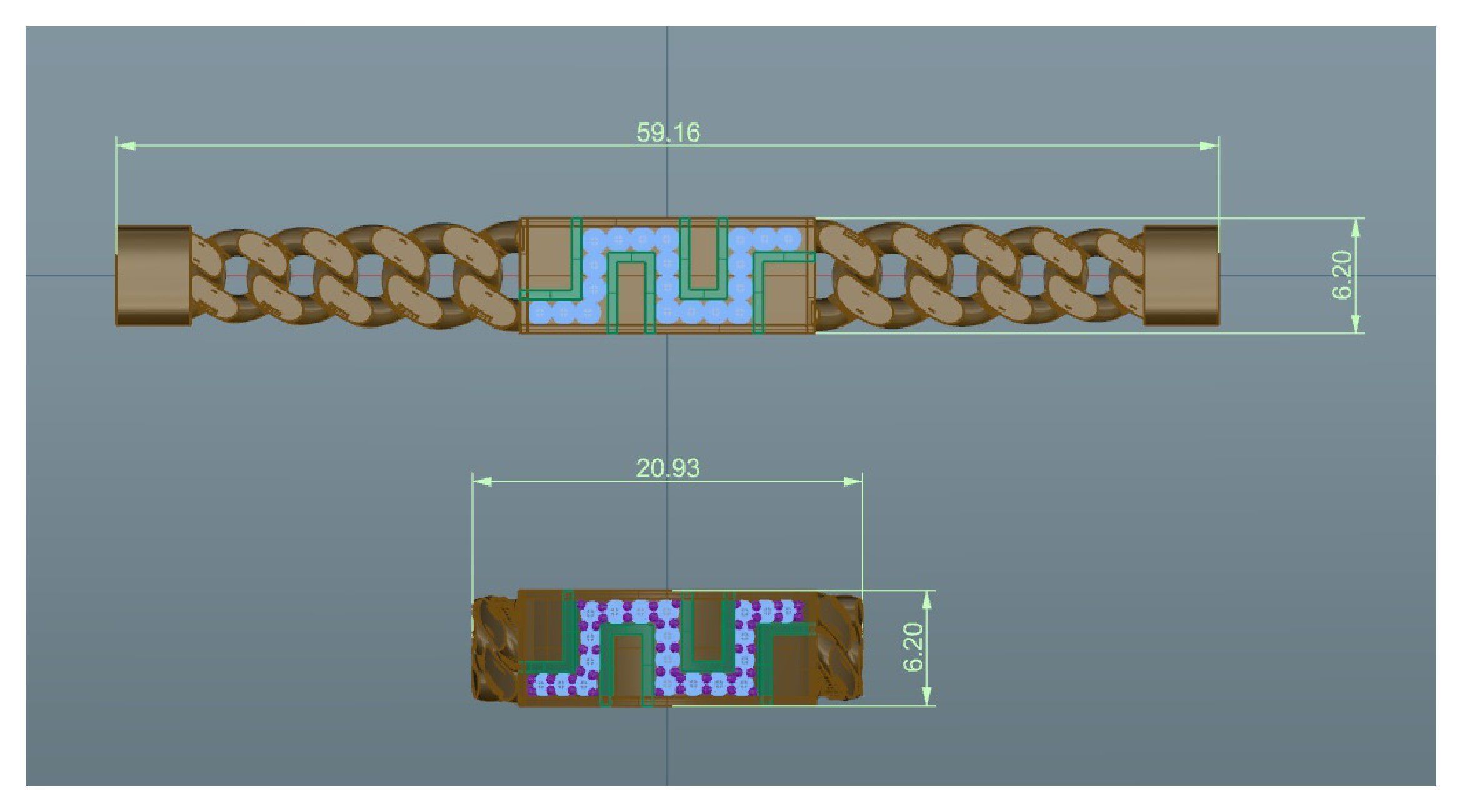 Chain 400 3D print model_84