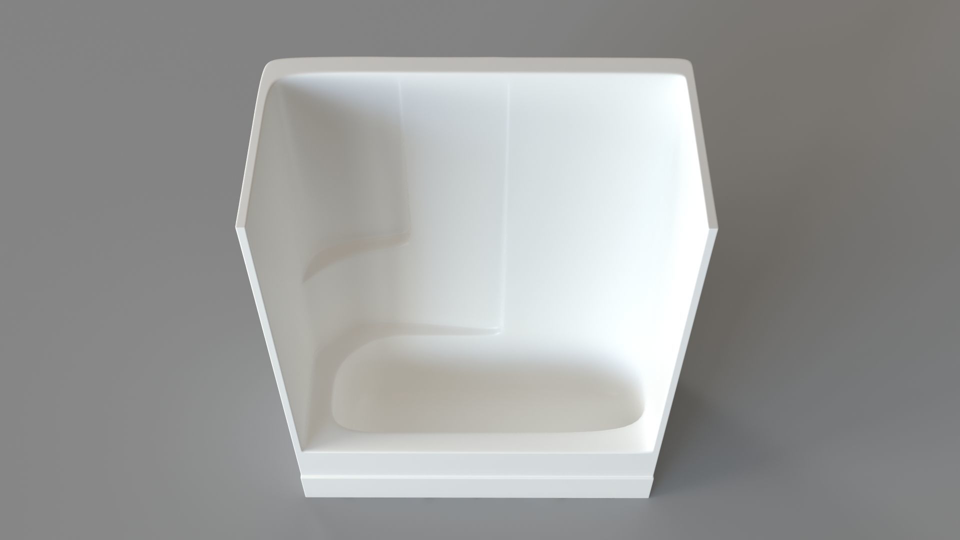 TSEA62 AcrylX Alcove Left-Hand Drain One-Piece Tub Shower 3D model_3