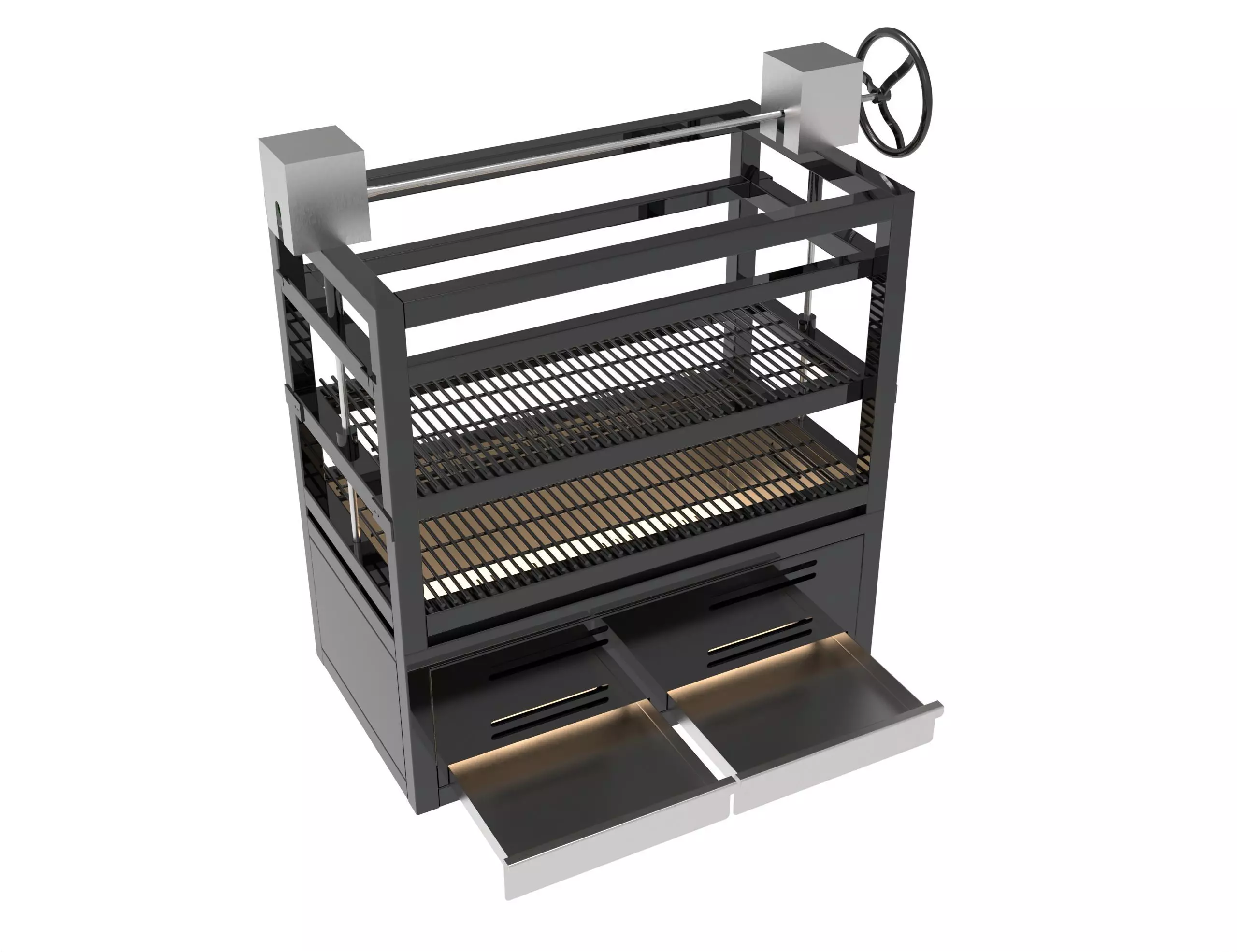 BBQ WITH ELEVATION SYSTEM 3D model