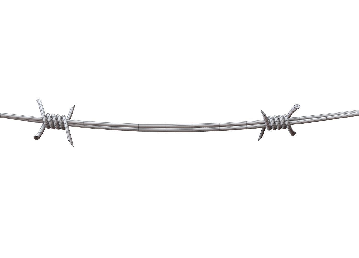 Barbed Wire 3D model_11