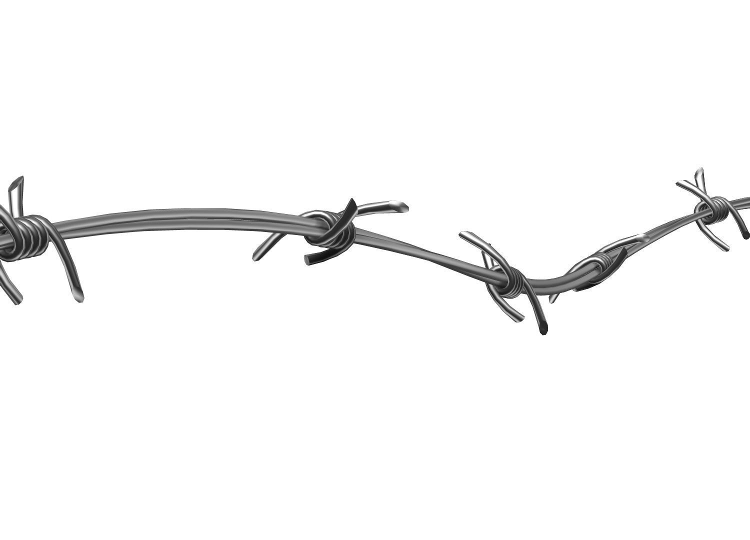 Barbed Wire 3D model_10