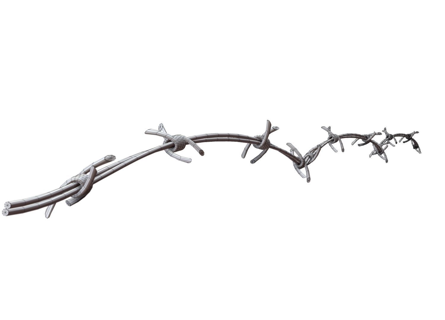 Barbed Wire 3D model_14
