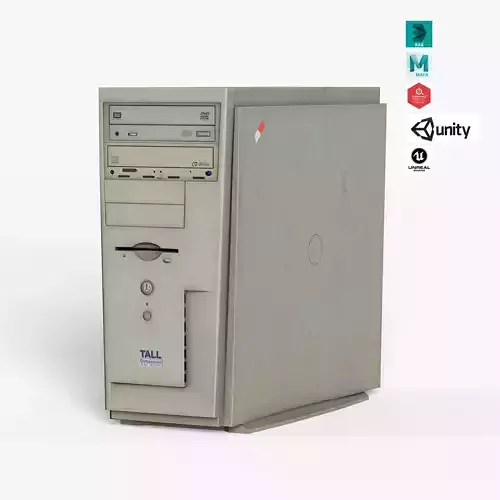 CPU Cabinet Low-poly 3D model