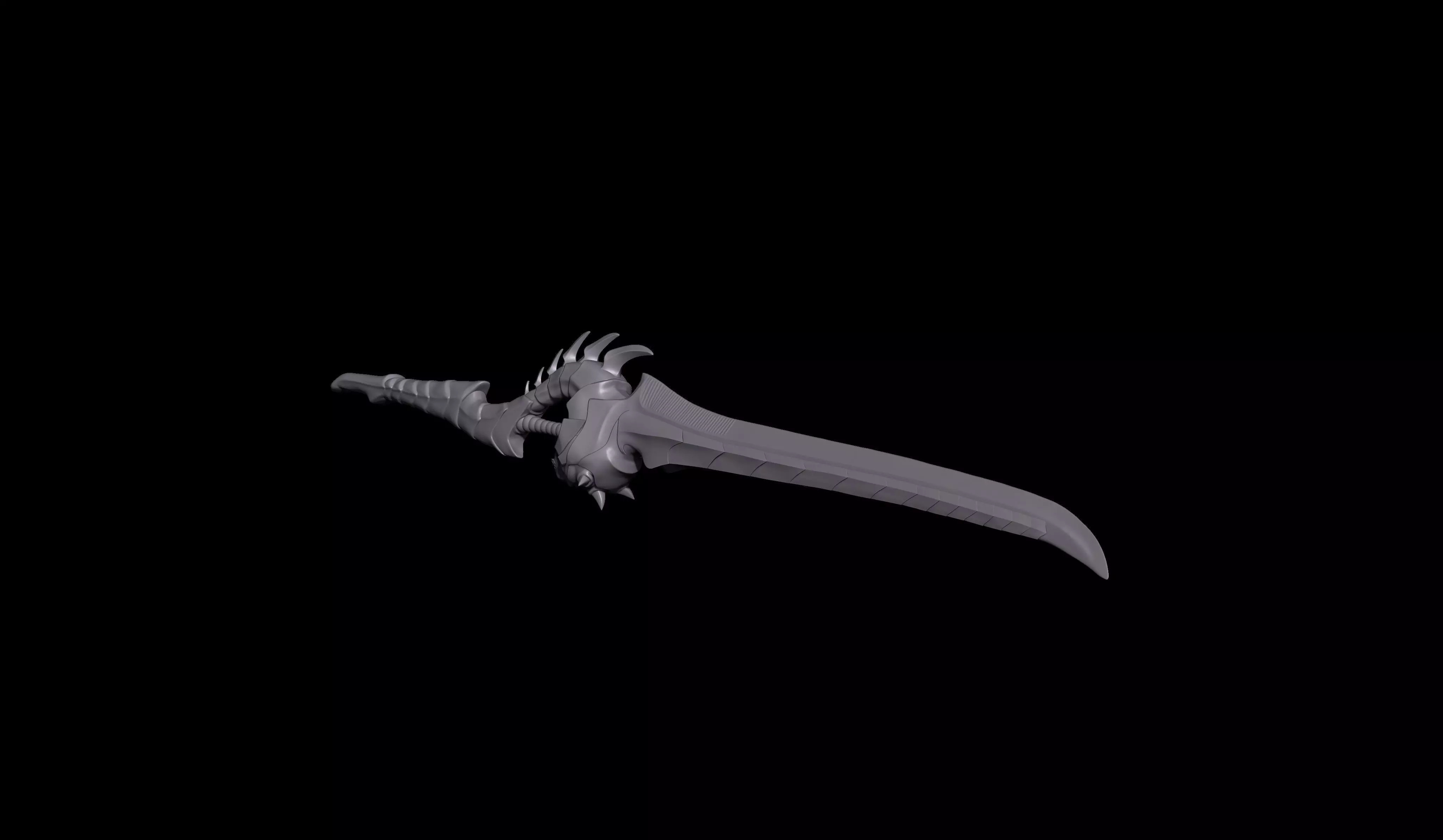 Monster Hunter Sword Cosplay - Gore Magala Longsword STL 3D print model_0