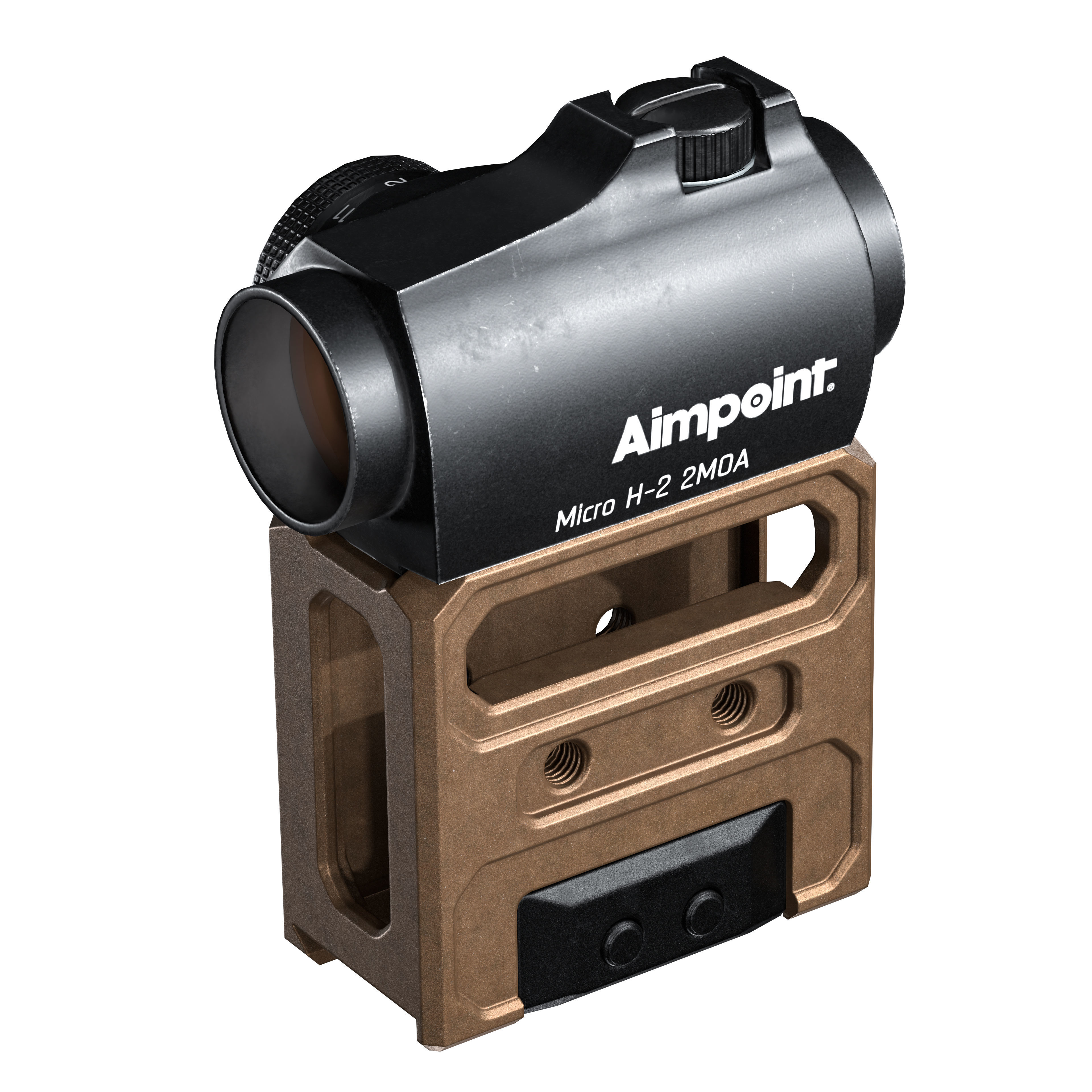 FRT 226 OPTIC MOUNT Low-poly 3D model_7