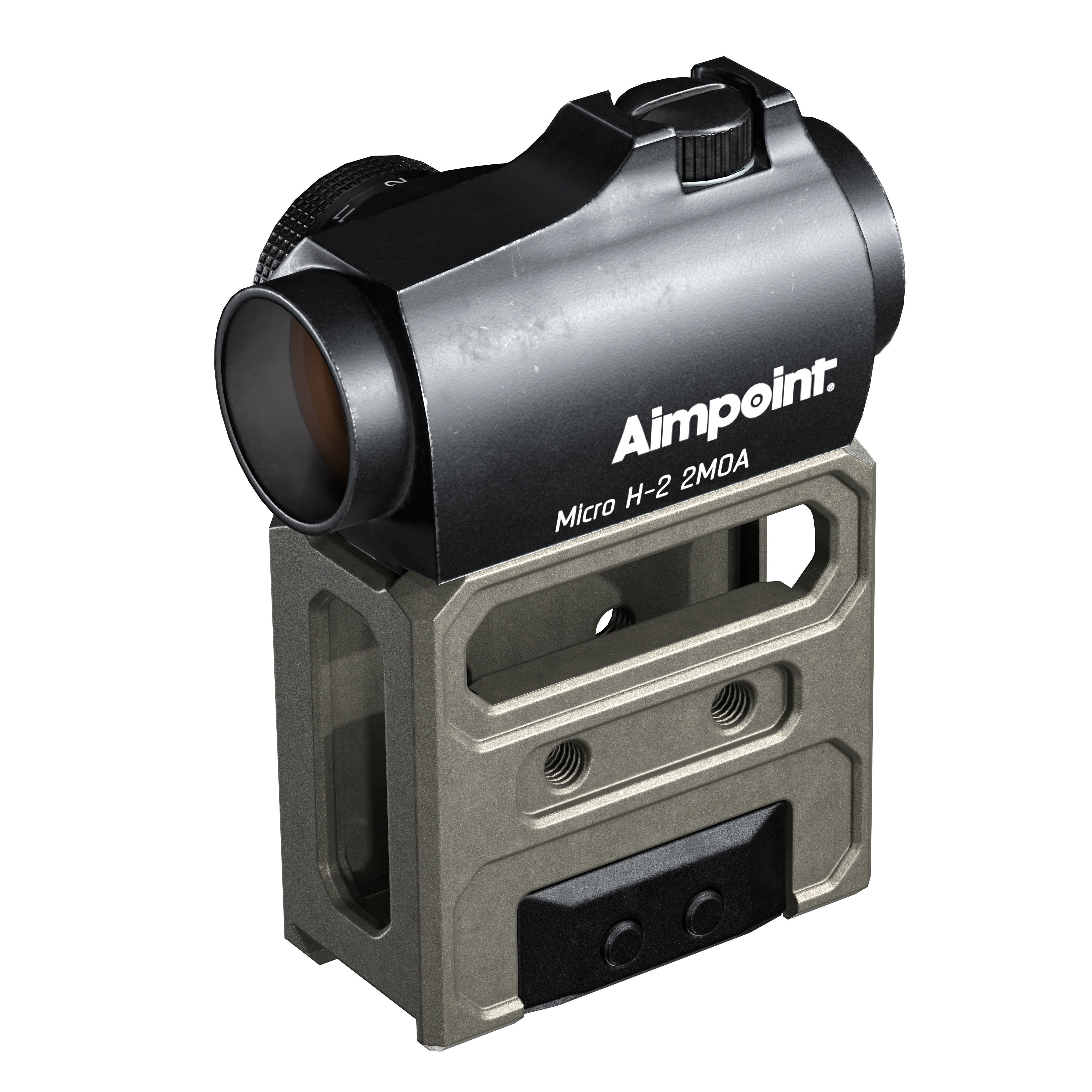 FRT 226 OPTIC MOUNT Low-poly 3D model_9