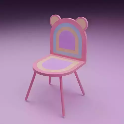 stylized children chair 