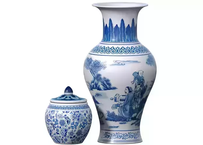 Chinese traditional decorative porcelain ceramic vase