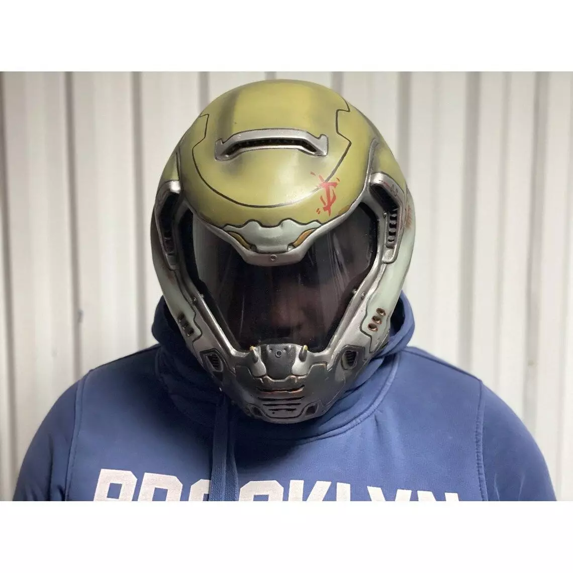 Doom Helmet STL 2 - Doom Eternal Slayer Doomguy Helmet Cosplay 3D print model_0