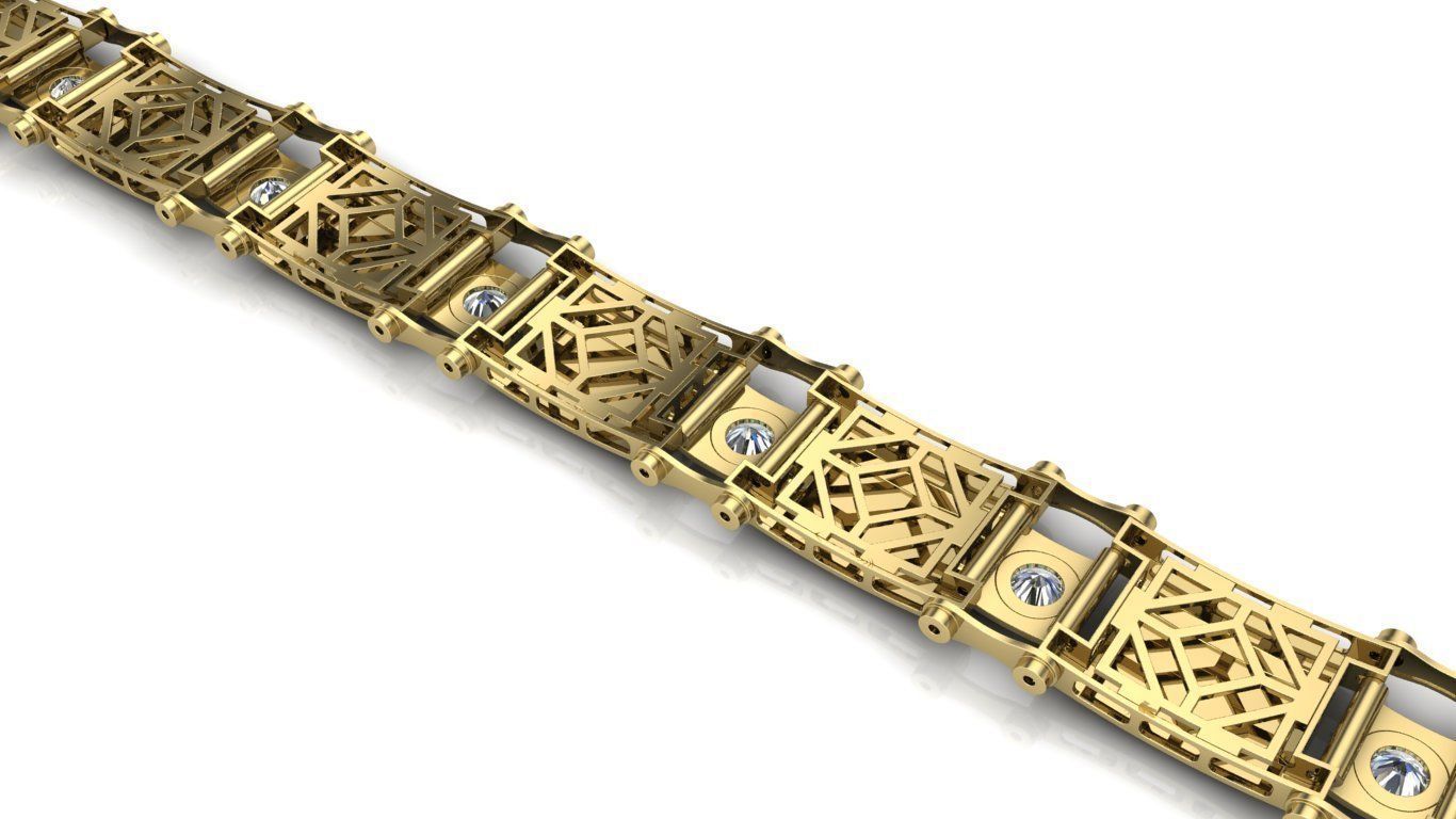 bracelet  3D print model_4