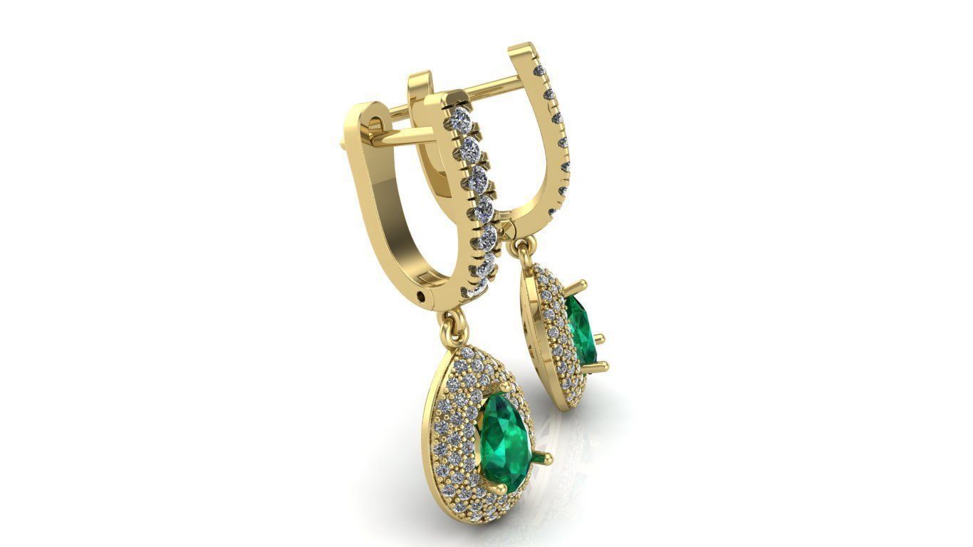 Earrings 3D print model_3