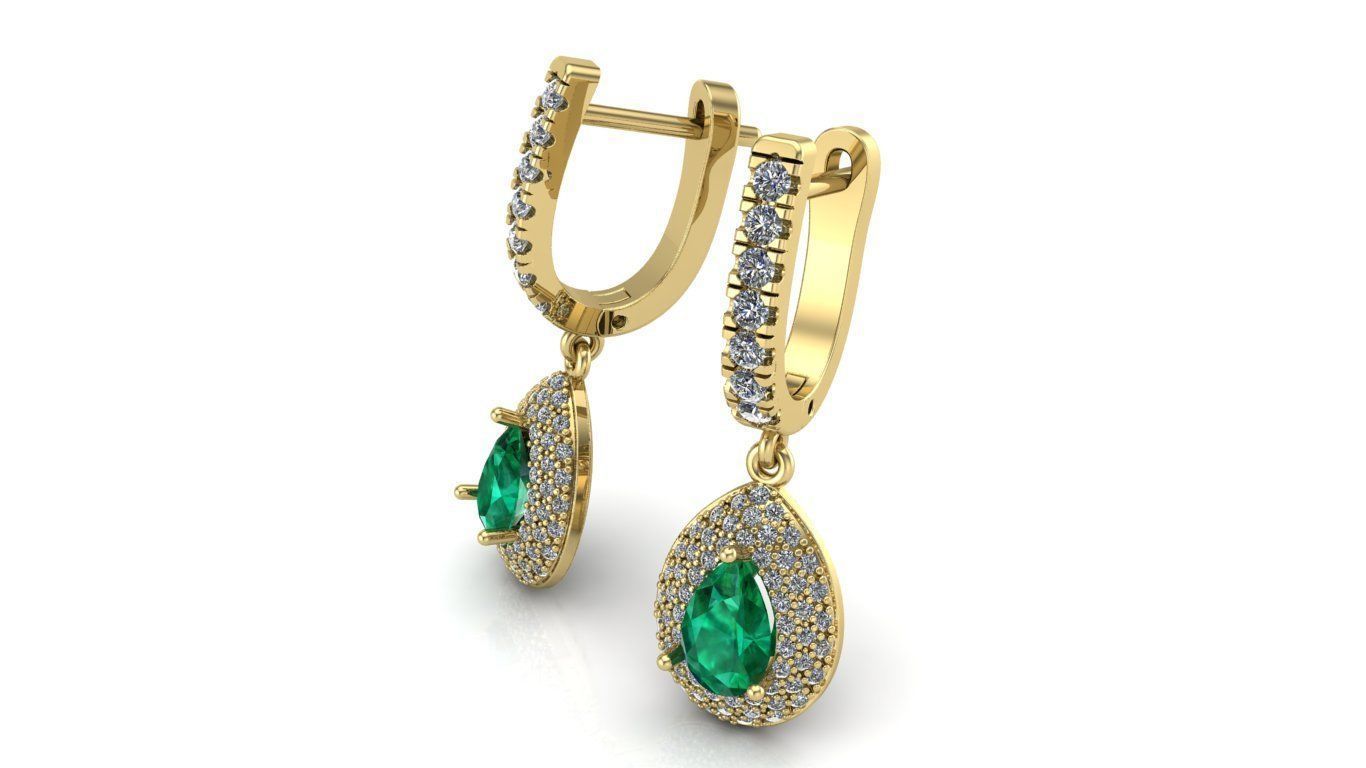 Earrings 3D print model_2