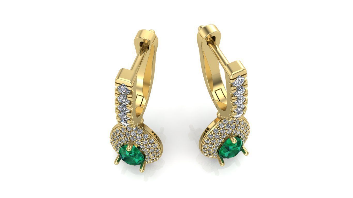 Earrings 3D print model_4