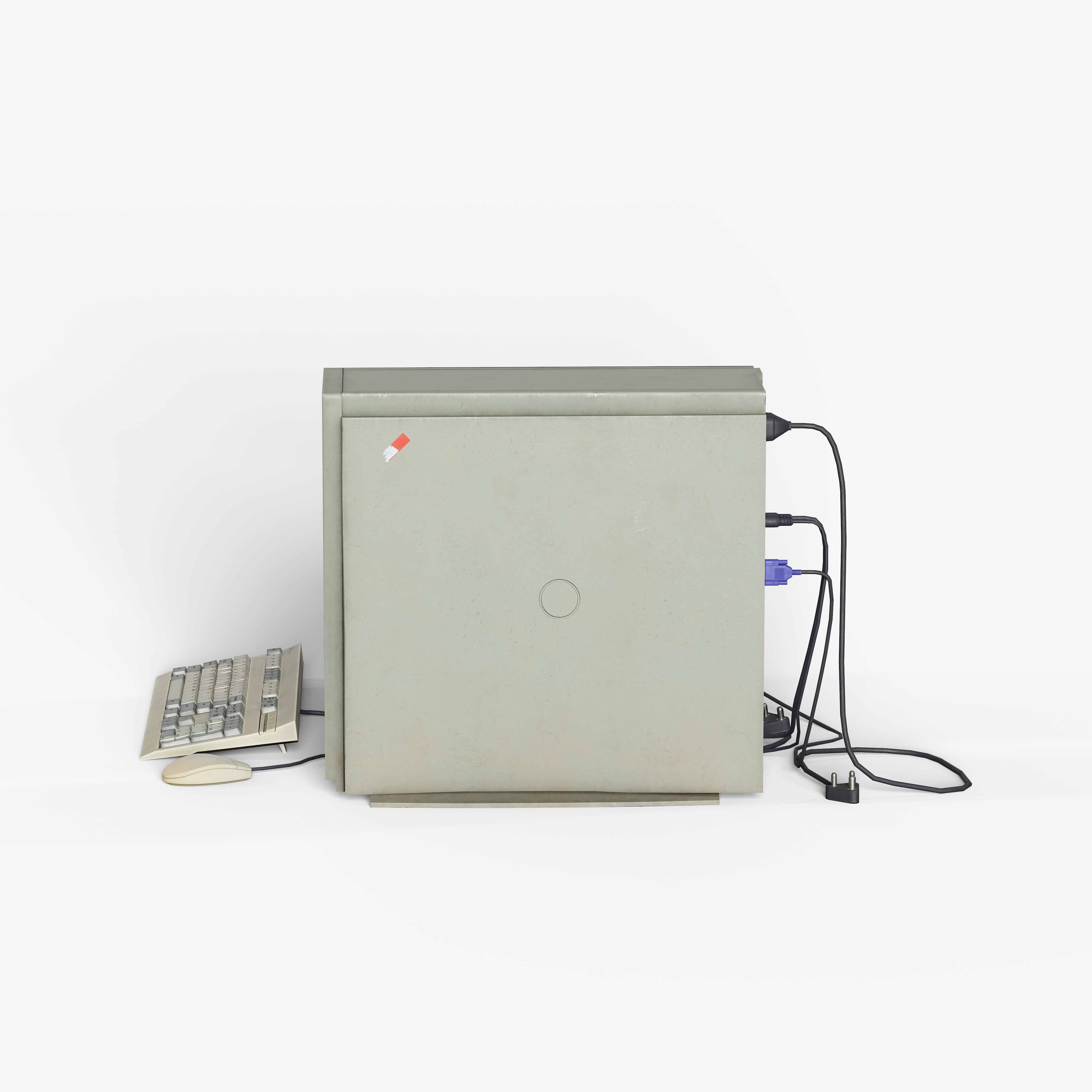 Desktop Set Low-poly 3D model_4