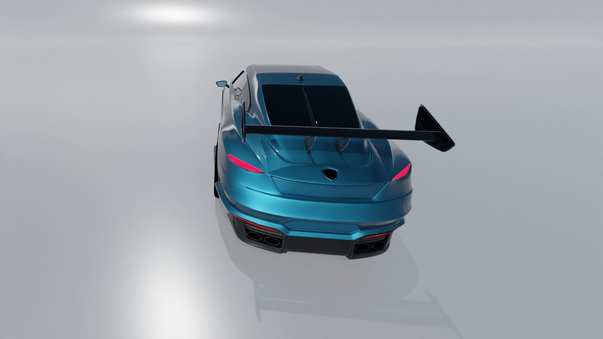 3D Car Low-poly 3D model_9