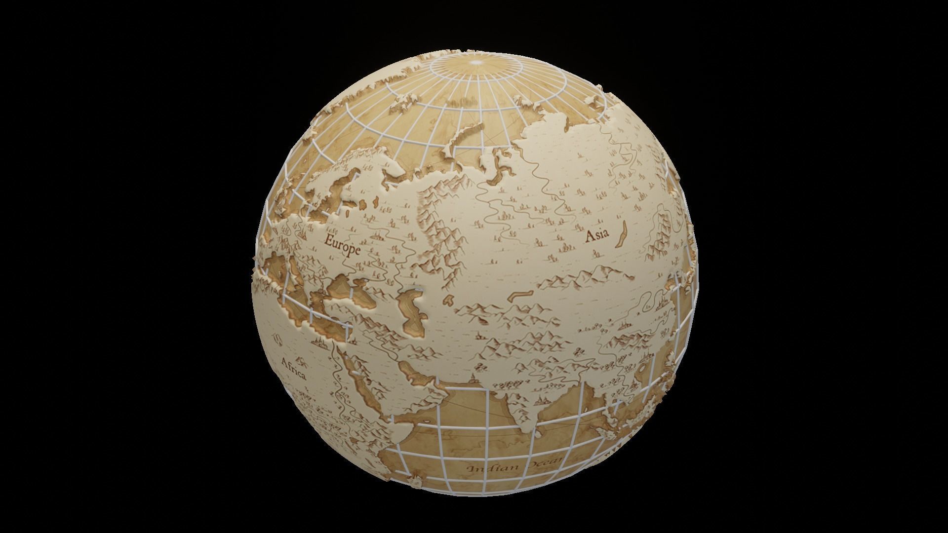 Earth Globe 3d model 3D model_52