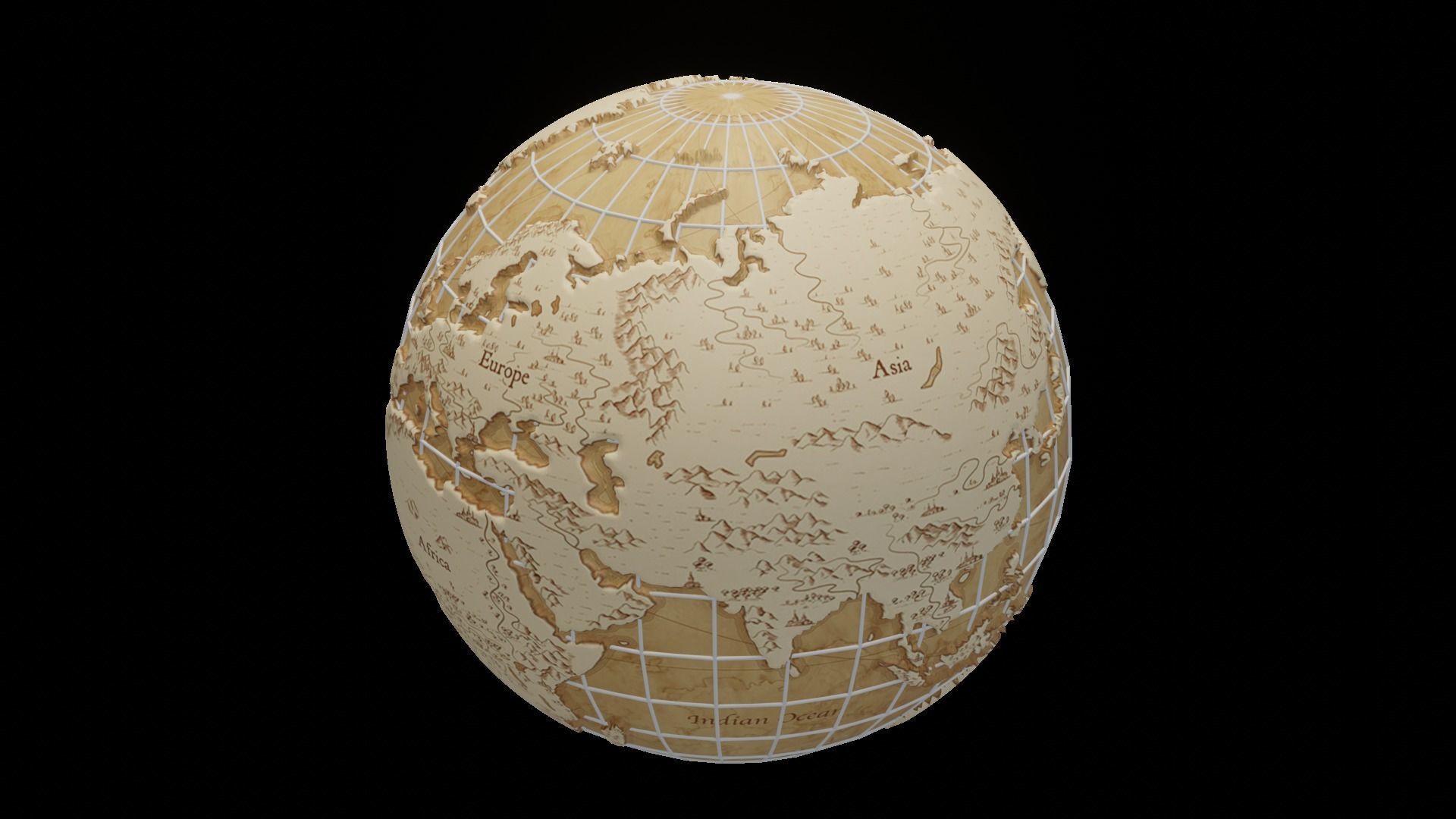 Earth Globe 3d model 3D model_51