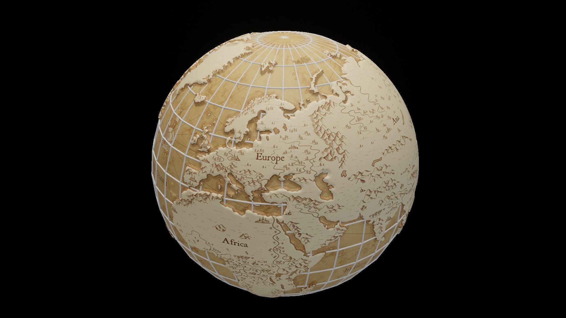 Earth Globe 3d model 3D model_58