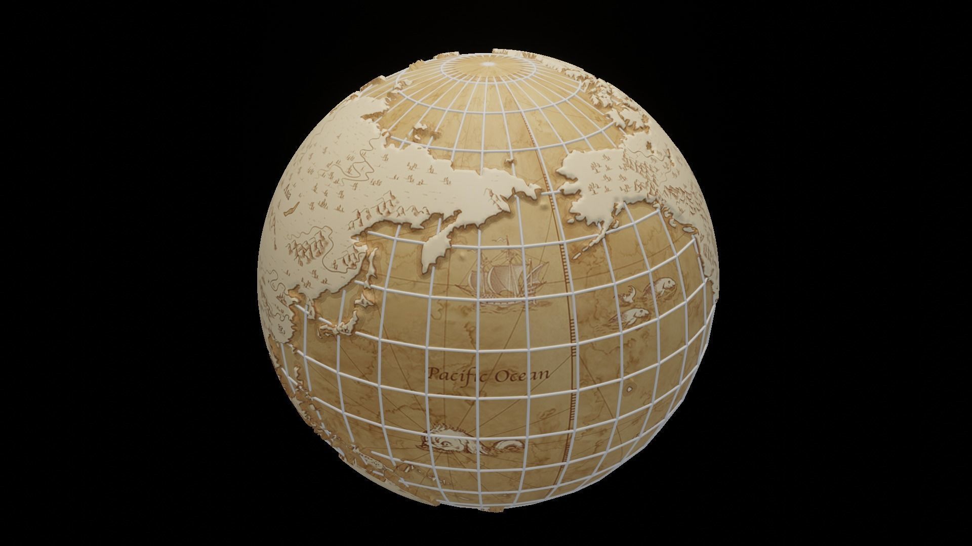 Earth Globe 3d model 3D model_31