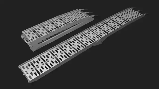 Loading ramp Sand track ladder R2 3D model