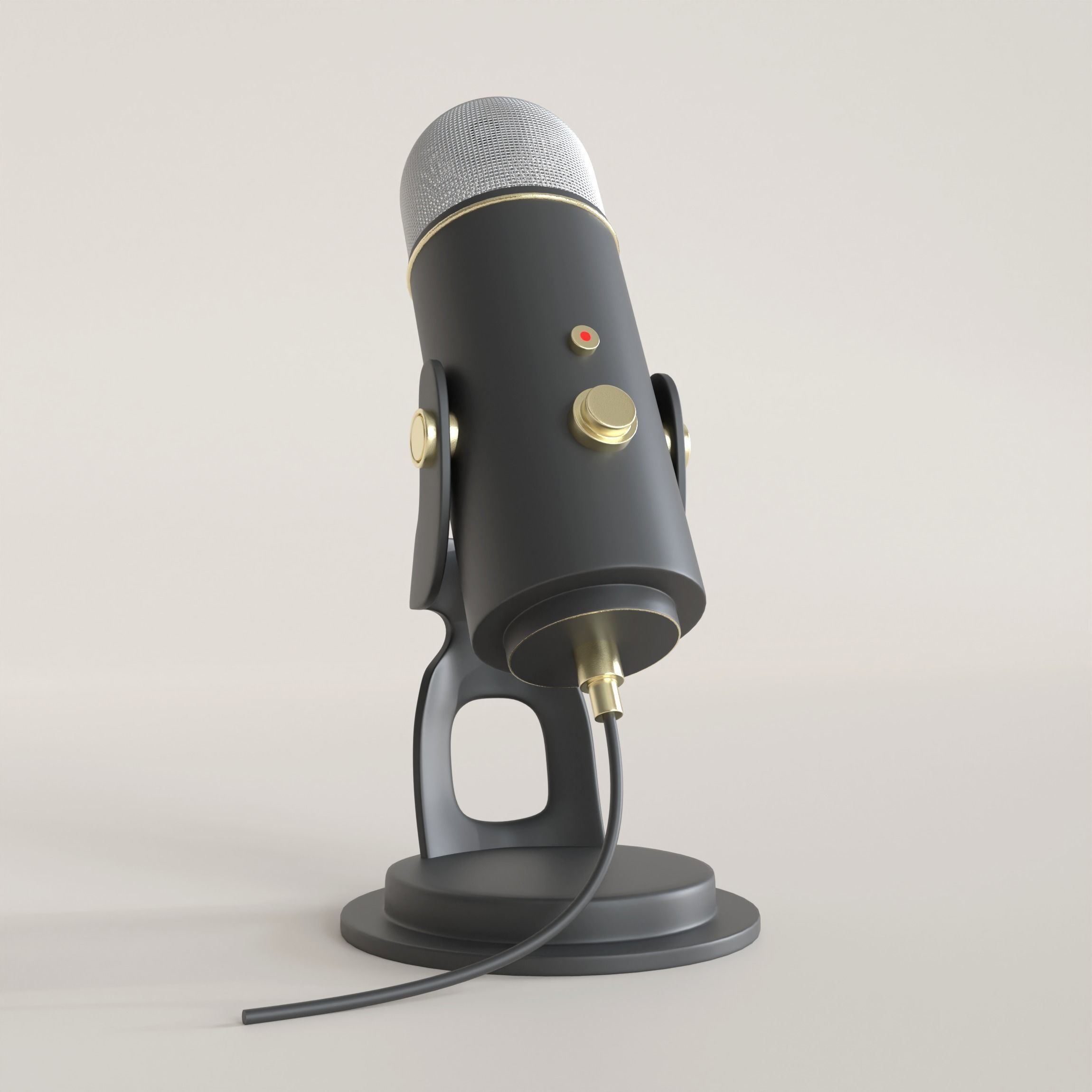 condenser microphone mic Suitable for use in broadcast  Free 3D model_2