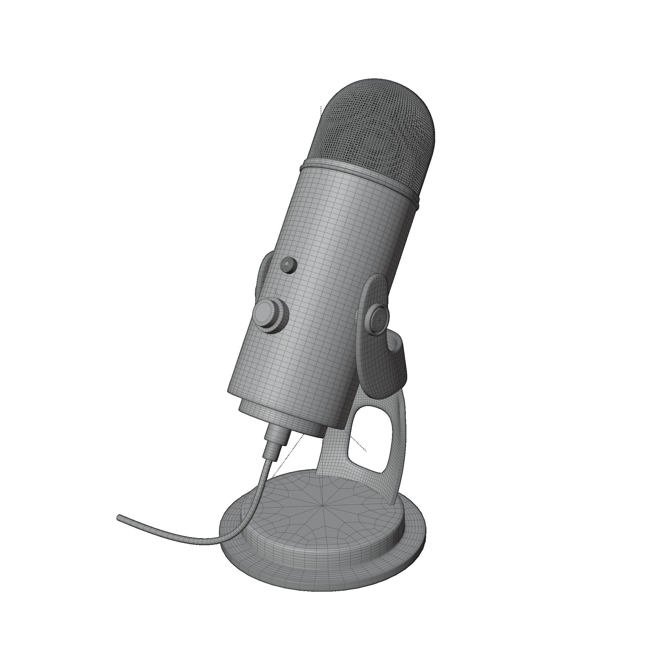 condenser microphone mic Suitable for use in broadcast  Free 3D model_5